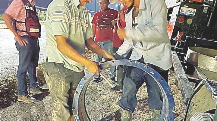 Continúan los trabajos de reparación en línea de agua de Planta Norte