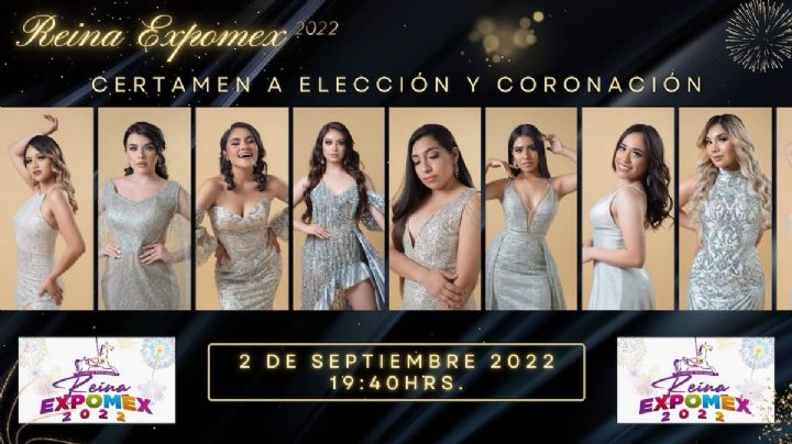 Ellas son las candidatas a reina de Expomex; elección será en el Teatro del Pueblo
