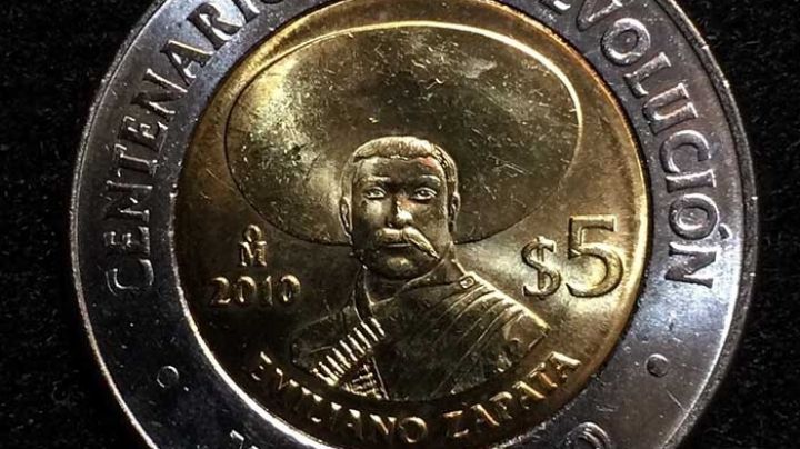 Una moneda con la imagen de Zapata vale hasta 400 mil pesos en Internet