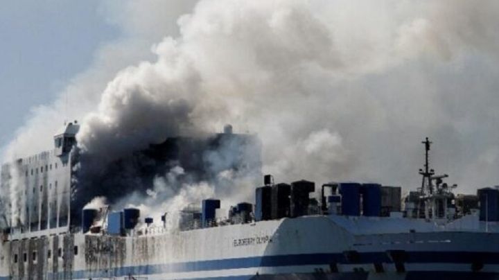 Se incendia ferri con 300 personas a bordo frente a costas de Suecia