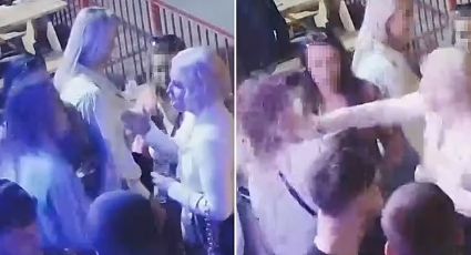 VIDEO: Mujer encuentra a la maestra de su hijo en el mismo bar ¡y la golpea!