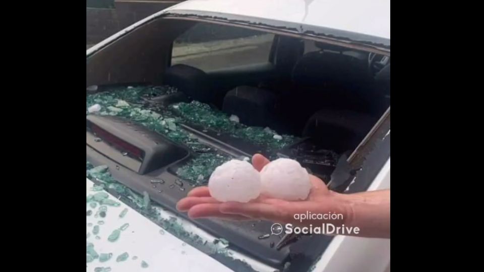 El inusual temporal acabó con ventanas de casas, parabrisas de coches e incluso con personas noqueadas con el tamaño del granizo