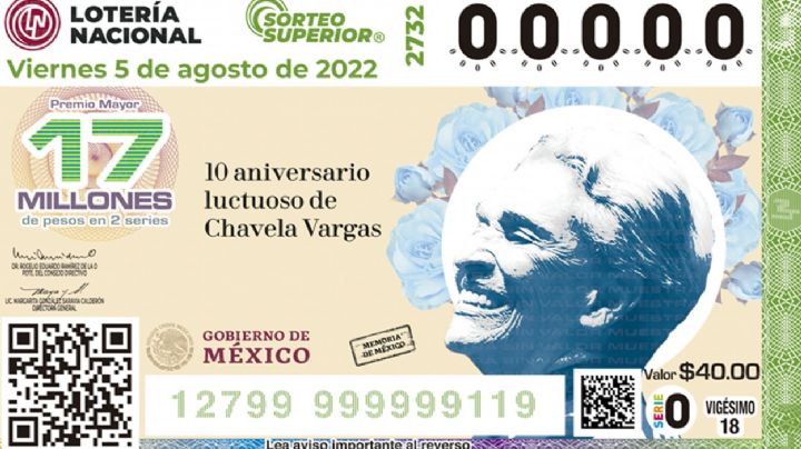 SORTEO SUPERIOR: Resultados de la Lotería Nacional del VIERNES 5 DE AGOSTO de 2022