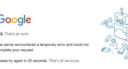 No, no es tu compu... ¡Google se cae!