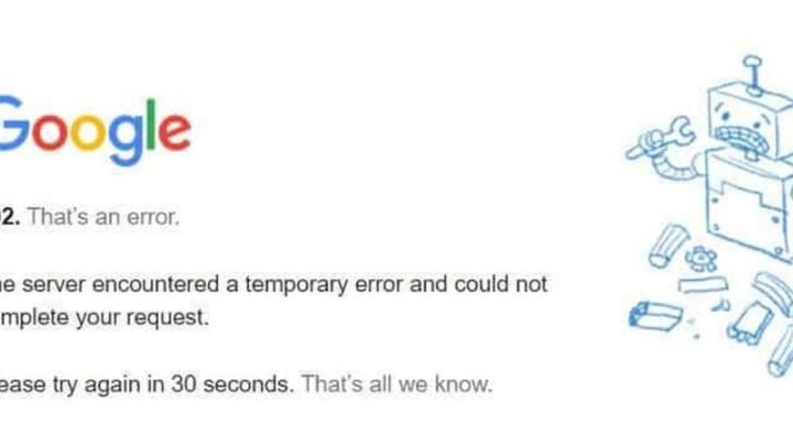 No, no es tu compu... ¡Google se cae!