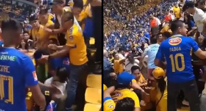 Aficionados de Tigres se pelean entre ellos tras derrota ante León I VIDEO