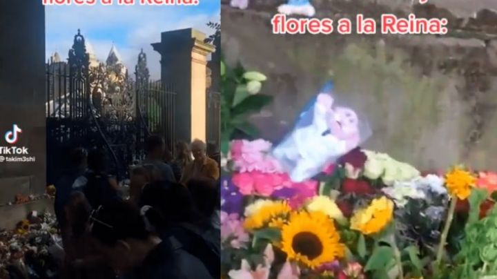 Muñeco del Dr. Simi aparece en ofrenda floral para la Reina Isabel II