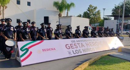 Realizan ceremonia por Niños Héroes en Nuevo Laredo | FOTOS