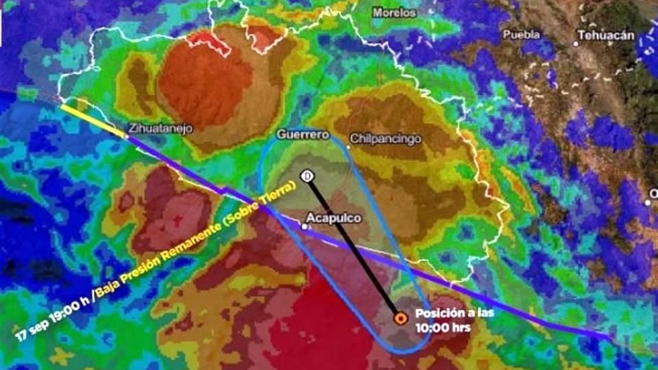 Se registran importantes lluvias en Guerrero