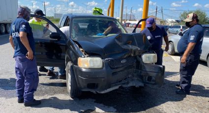 Se estrella en Carretera Nacional y queda lesionado