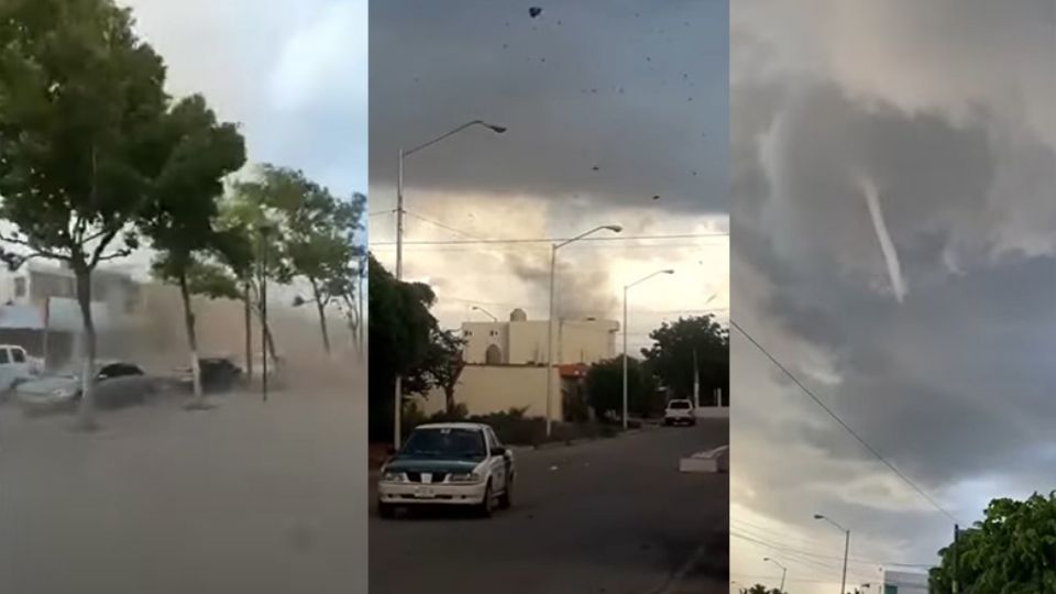 El evento meteorológico tomó por sorpresa a los habitantes del lugar, quienes enfrentaron rachas de vientos de hasta 120 km/h