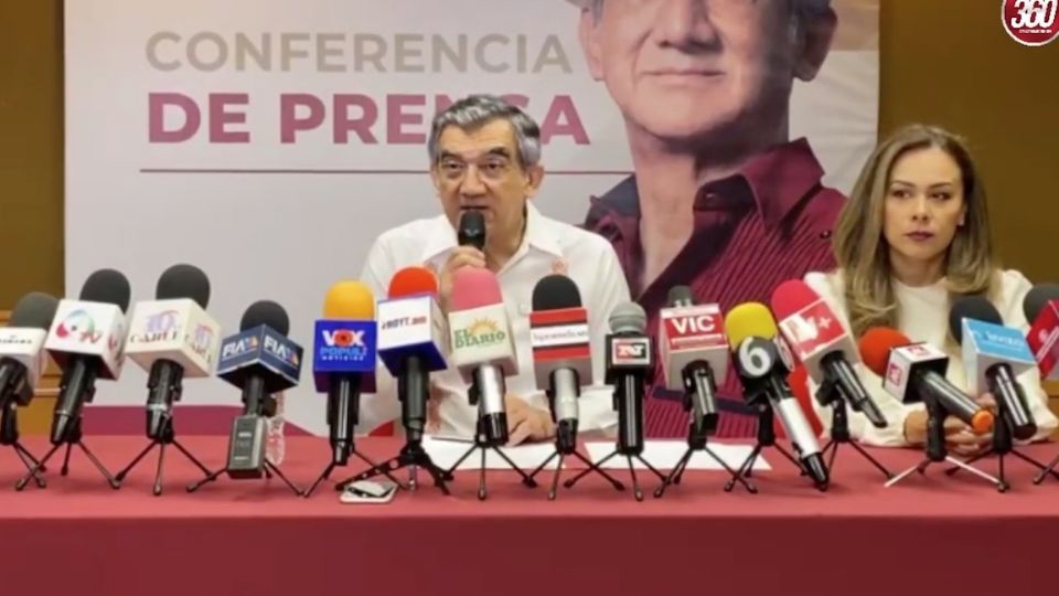 En conferencia de Prensa, el gobernador electo de Tamaulipas, Américo Villarreal presentó a su gabinete.