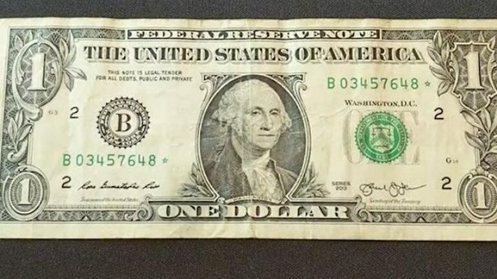 ¿Cómo saber si tienes un billete de un dólar con valor de 600?
