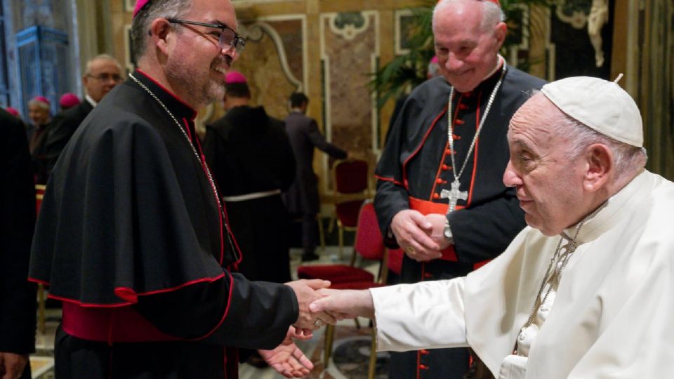 Andrés Luis García Jasso estuvo con el Papa.