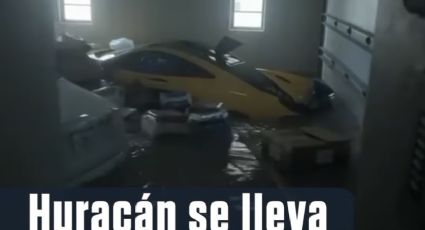 McLaren de 330 mil dólares es arrastrado por Huracán Ian | VIDEO