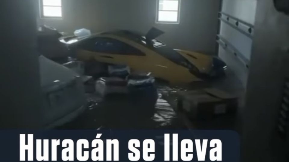 Un auto de lujo de 2 millones de dólares fue arrastrado por el Huracán Ian