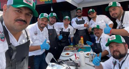 Mezcaleros de Nuevo Laredo 'conquistan' paladares de torneo de parrilleros en Bélgica