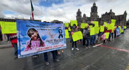 Familiares de Heidi Mariana exigen justicia en Palacio Nacional