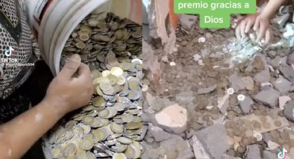 Albañiles se encuentran miles de monedas escondidas entre las paredes de una obra  | VIDEOS