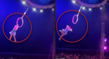 Acróbata de circo sufre impactante accidente en Tamaulipas | VIDEO