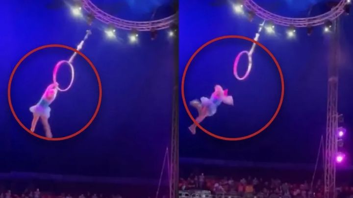 Acróbata de circo sufre impactante accidente en Tamaulipas | VIDEO
