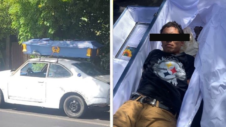 Criminal finge su muerte y trata de escapar en un ataúd del país | FOTO