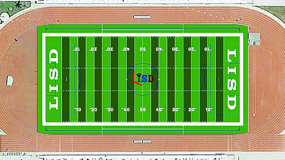 El estadio Shirley del distrito escolar de LISD tiene nuevo pasto sintético.