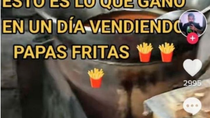 Joven emprendedor gana más que un profesionista vendiendo papas fritas | VIDEO