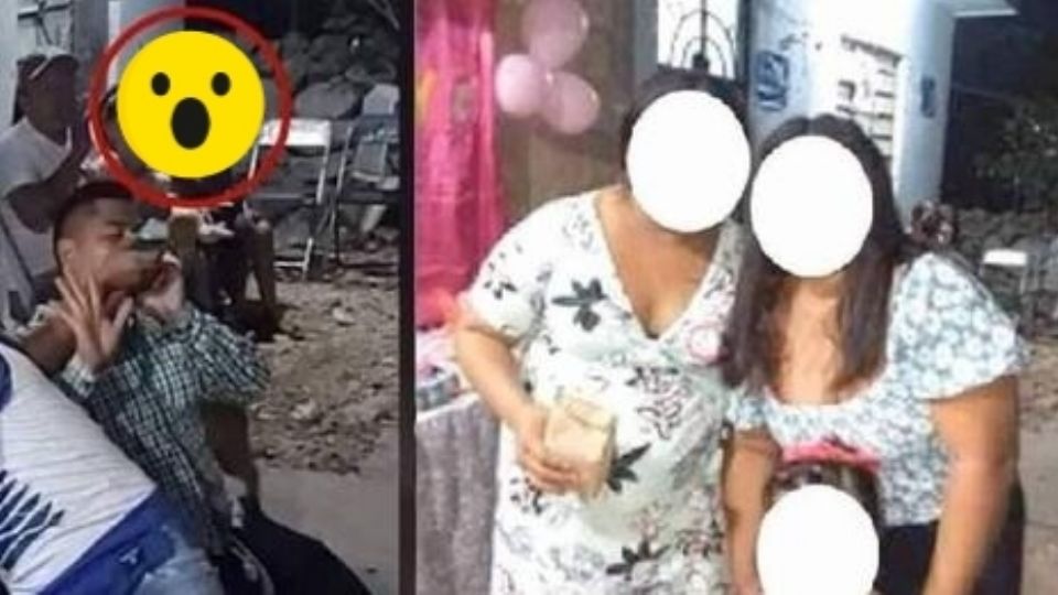 La fiesta se convirtió de un alegre evento a un aterrador suceso por la presencia de este ente desconocido