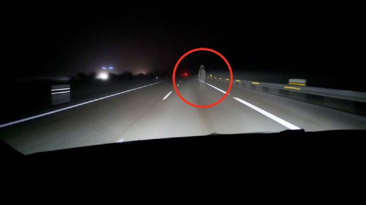 Trailero graba video de fantasma de niña en carretera; ¡aterrador!