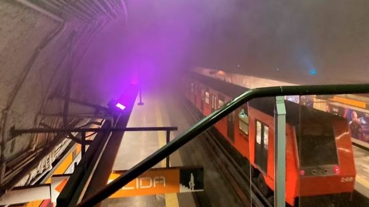 Incendio en metro de CDMX; en Barranca del Muerto usuarios viven momentos de angustia | VIDEOS