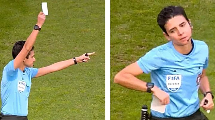 Árbitra estrena la tarjeta blanca en partido oficial; ¿para qué sirve la tercera tarjeta de la FIFA?