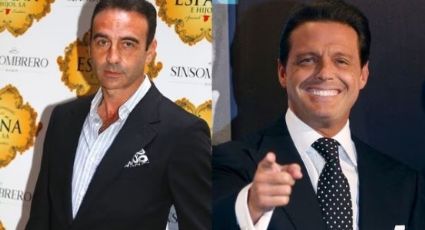 Enrique Ponce y Luis Miguel discuten en presencia de Paloma Cuevas, en un restaurante español