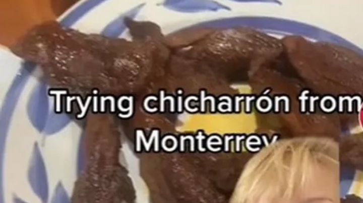 Joven descubre el chicharrón y afirma que en su país es un platillo de lujo | VIDEO