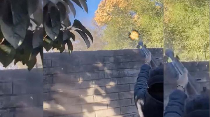 Joven dispara con barrett a helicóptero tras detención de Ovidio Guzmán | VIDEO