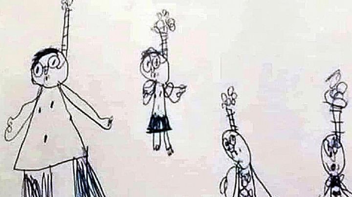 Maestra encarga dibujo a sus alumnos y se horroriza con una de sus alumnas