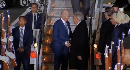 Llega Joe Biden en un impresionante operativo de seguridad; sale del AIFA junto a AMLO