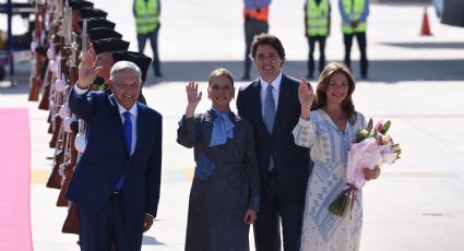 Recibe AMLO a Justin Trudeau en el AIFA