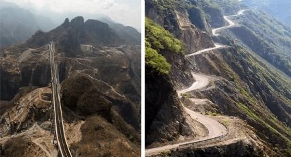 'El Espinazo del Diablo', la carretera que es el terror de los traileros en México