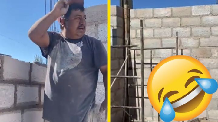 Albañiles construyen casa y se olvidan de hacer la puerta: "ya la cag..." | VIDEO