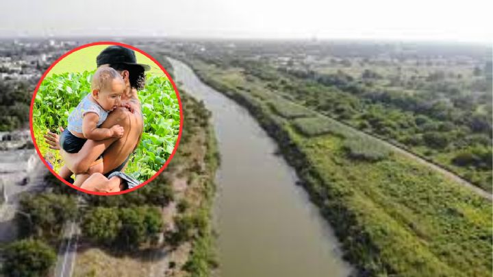 Padre y su hijo son rescatados por migrantes al intentar cruzar el Río Bravo