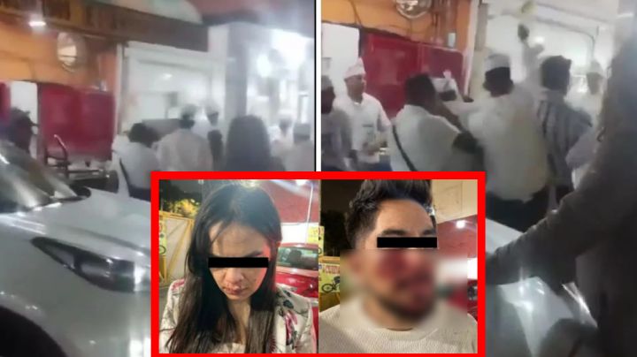 Meseros del Borrego Viudo golpean brutalmente a pareja; hay un detenido | VIDEO