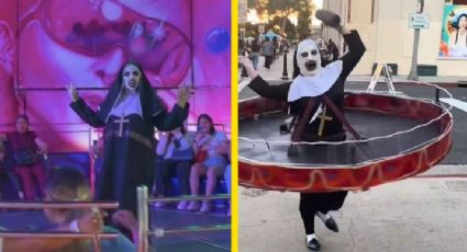 Se disfraza de 'La Monja de la Feria', gana concurso y se vuelve viral | VIDEO