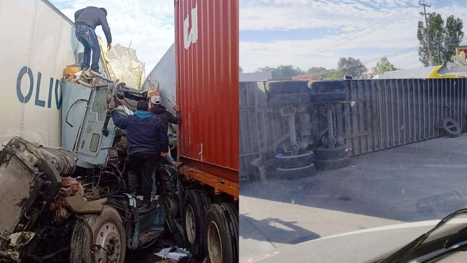 Un tráiler habría acabado con la vida de dos policías, los impactó por detrás