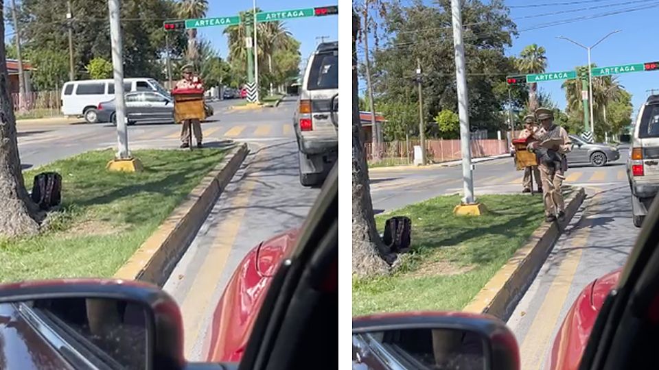 Organilleros en la Avenida Obregón