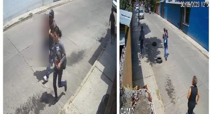 Secuestran a niña en Oaxaca, cámara de seguridad capta el momento exacto | VIDEO