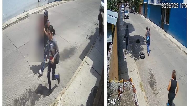 Secuestran a niña en Oaxaca, cámara de seguridad capta el momento exacto | VIDEO