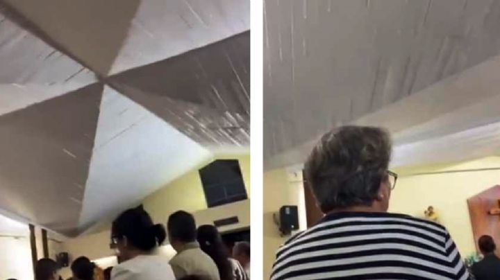 Iglesia de la Santa Cruz: ¿Presagiaron la tragedia? Toman VIDEO del techo un día antes del derrumbe