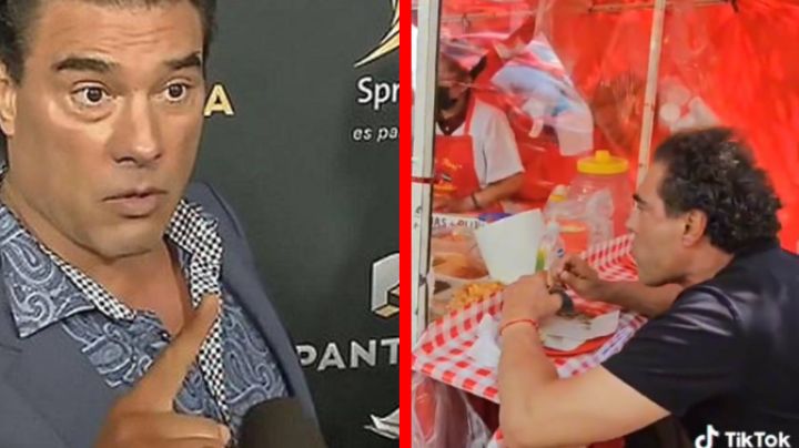 Captan a Eduardo Yáñez comiendo taquitos callejeros, ¡que humildad! | VIDEO