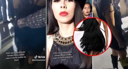 'Presume' vestido de Shein en concierto de Alfredo Olivas... ¡pero no era la única! | VIDEO